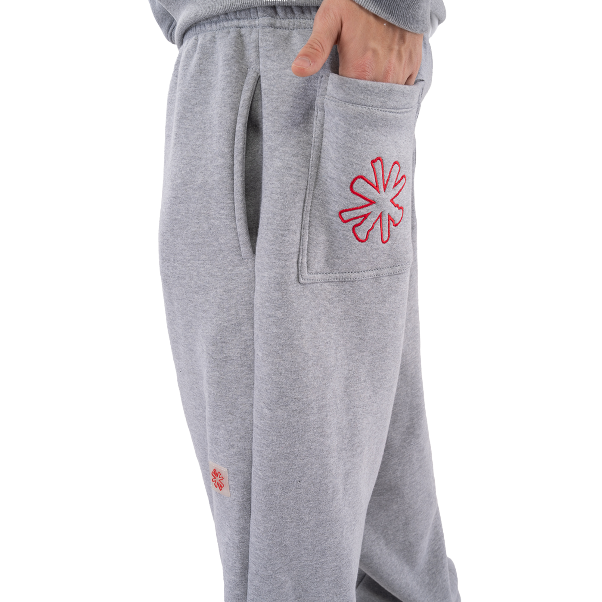 GRAY BAGGY SWEATPANTS
