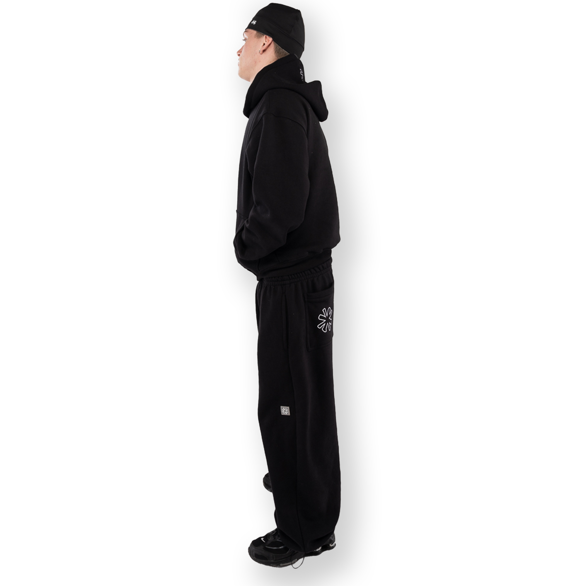 BLACK BAGGY SWEATPANTS